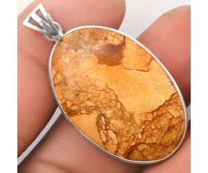 Natural Picture Jasper Pendant SDP106419 P-1001, 22x33 mm