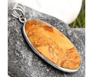 Natural Picture Jasper Pendant SDP106419 P-1001, 22x33 mm