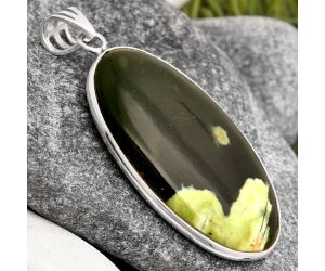 Natural Chrome Chalcedony Pendant SDP106434 P-1001, 21x37 mm