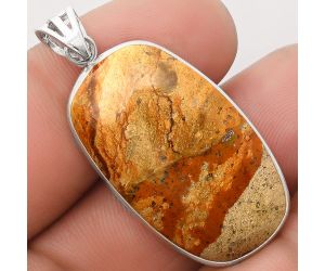 Natural Picture Jasper Pendant SDP106460 P-1001, 18x32 mm