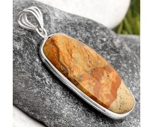 Natural Picture Jasper Pendant SDP106460 P-1001, 18x32 mm