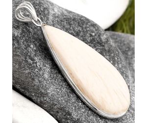 Natural White Scolecite Pendant SDP106545 P-1001, 20x41 mm