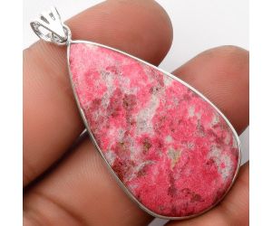 Natural Pink Thulite - Norway Pendant SDP106605 P-1001, 22x40 mm