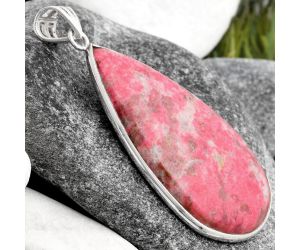 Natural Pink Thulite - Norway Pendant SDP106605 P-1001, 22x40 mm