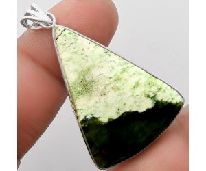 Natural Chrome Chalcedony Pendant SDP106639 P-1001, 27x38 mm