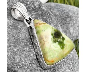 Natural Chrome Chalcedony Pendant SDP106804 P-1082, 21x22 mm