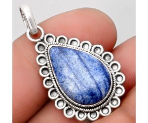 Natural Dumortierite Quartz Pendant SDP106978 P-1214, 13x20 mm