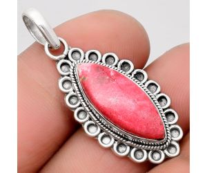 Natural Pink Thulite - Norway Pendant SDP106991 P-1214, 9x21 mm