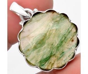 Natural Green Aventurine Pendant SDP107076 P-1555, 22x22 mm