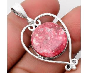 Natural Pink Thulite - Norway Pendant SDP107110 P-1285, 18x18 mm