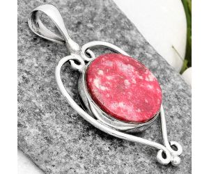 Natural Pink Thulite - Norway Pendant SDP107110 P-1285, 18x18 mm