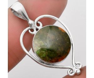 Natural Chrome Chalcedony Pendant SDP107149 P-1285, 17x17 mm