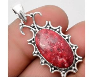 Natural Pink Thulite - Norway Pendant SDP107306 P-1249, 11x19 mm