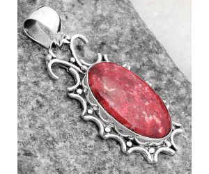 Natural Pink Thulite - Norway Pendant SDP107306 P-1249, 11x19 mm