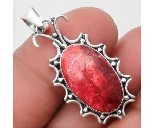 Natural Pink Thulite - Norway Pendant SDP107315 P-1249, 11x20 mm