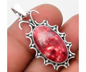 Natural Pink Thulite - Norway Pendant SDP107336 P-1249, 11x20 mm