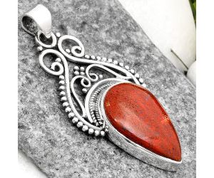 Natural Red Moss Agate Pendant SDP107367 P-1541, 14x21 mm