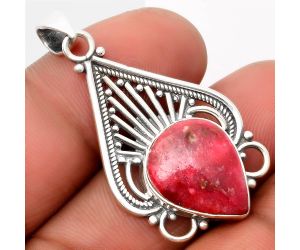 Natural Pink Thulite - Norway Pendant SDP107404 P-1541, 14x17 mm