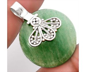 Natural Green Aventurine Pendant SDP107629 P-1469, 26x26 mm