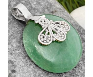 Natural Green Aventurine Pendant SDP107629 P-1469, 26x26 mm