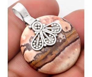 Natural Coffee Bean Jasper Pendant SDP107638 P-1469, 28x28 mm