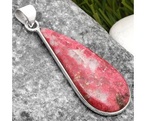 Natural Pink Thulite - Norway Pendant SDP108224 P-1001, 15x35 mm