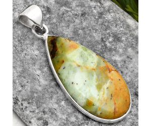 Natural Chrome Chalcedony Pendant SDP108316 P-1001, 15x28 mm