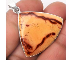 Natural Indian Paint Gemstone Pendant SDP108365 P-1001, 29x33 mm