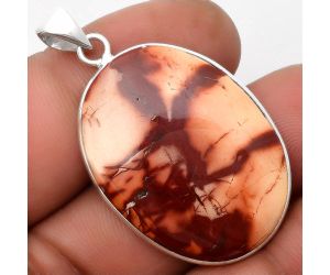 Natural Indian Paint Gemstone Pendant SDP108433 P-1001, 24x32 mm