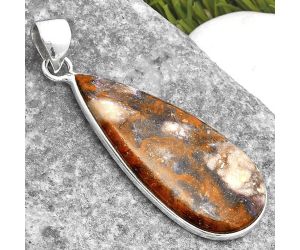 Natural Indian Blanket Jasper Pendant SDP108487 P-1001, 15x34 mm