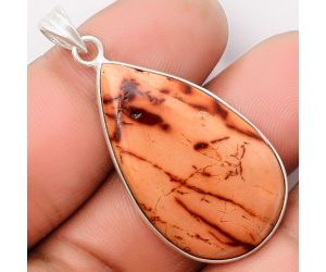 Natural Indian Paint Gemstone Pendant SDP108510 P-1001, 20x35 mm