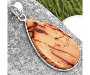 Natural Indian Paint Gemstone Pendant SDP108510 P-1001, 20x35 mm