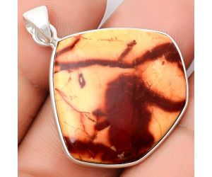 Natural Indian Paint Gemstone Pendant SDP108514 P-1001, 26x29 mm