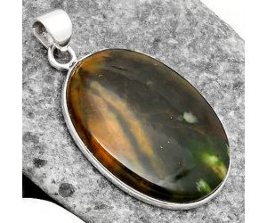 Natural Chrome Chalcedony Pendant SDP108664 P-1001, 21x28 mm