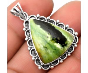 Natural Chrome Chalcedony Pendant SDP108966 P-1080, 19x22 mm