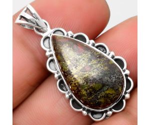 Dragon Blood Stone - South Africa Pendant SDP109007 P-1080, 14x24 mm