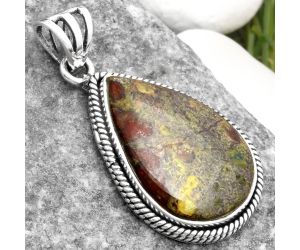 Dragon Blood Stone - South Africa Pendant SDP109075 P-1056, 15x22 mm