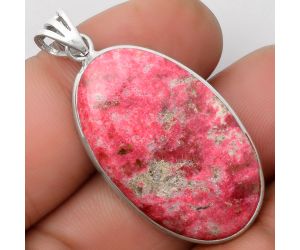 Natural Pink Thulite - Norway Pendant SDP109136 P-1001, 19x33 mm