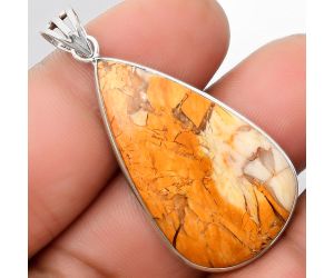 Natural Brecciated Mookaite Pendant SDP109242 P-1001, 21x36 mm