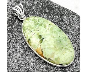 Natural Chrome Chalcedony Pendant SDP109366 P-1001, 21x35 mm