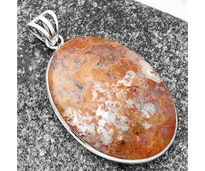 Natural Red Moss Agate Pendant SDP109388 P-1001, 24x33 mm