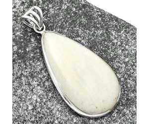 Natural White Scolecite Pendant SDP109406 P-1001, 18x33 mm