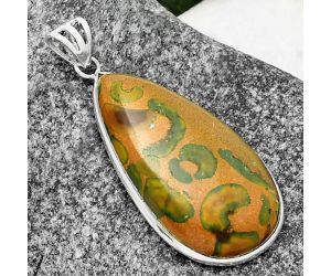 Natural Bamboo Jasper Pendant SDP109430 P-1001, 20x37 mm