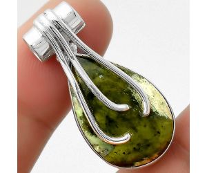 Natural Chrome Chalcedony Pendant SDP109617 P-1675, 15x23 mm