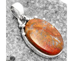 Natural Red Moss Agate Pendant SDP109913 P-1349, 15x20 mm