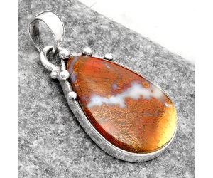 Natural Red Moss Agate Pendant SDP109937 P-1349, 17x23 mm