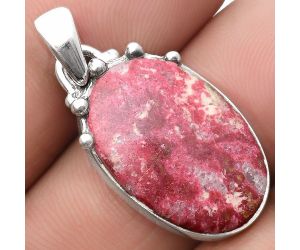 Natural Pink Thulite - Norway Pendant SDP109949 P-1349, 14x21 mm