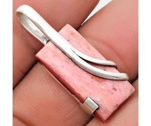 Natural Pink Tulip Quartz Pendant SDP110071 P-1165, 11x22 mm