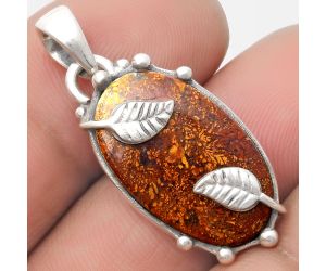 Natural Red Moss Agate Pendant SDP110174 P-1226, 13x22 mm