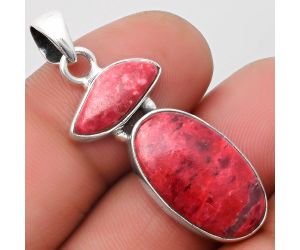 Natural Pink Thulite - Norway Pendant SDP110236 P-1077, 12x20 mm